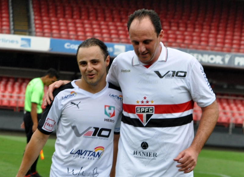 Achados Perdidos Rogério Ceni e Felipe Massa formaram dupla em jogo