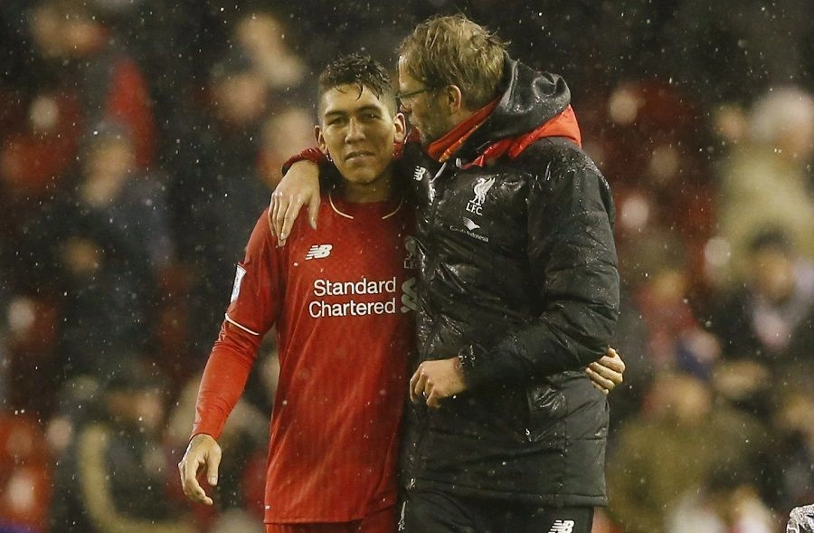 Em alta Firmino afirma que Klopp é o melhor técnico que já