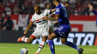 Lucas Moura marcou um dos gols do Tricolor no confronto do primeiro turno. Foto: Divulga&ccedil;&atilde;o/S&atilde;o Paulo