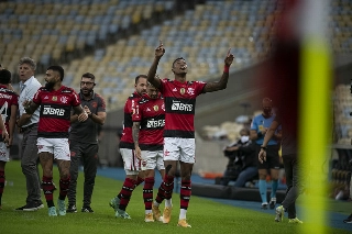 O atacante marcou três gols diante do São Paulo. Foto: Flickr/Flamengo