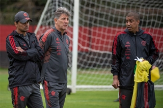 Treinador vai trabalhar com seus titulares visando confronto pelo Brasileiro. Foto: Alexandre Vidal/Flamengo