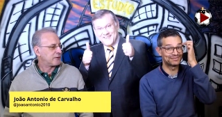 João Antonio e Frank Fortes em momento inusitado na Live. Assista e confira. Foto: Reprodução