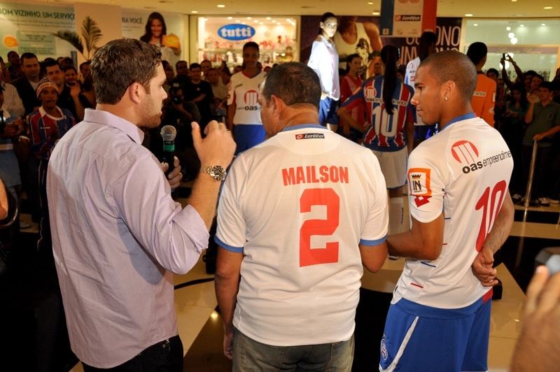 Em 2010. Um diretor do Bahia, Maílson e Jael. Foto enviada por Carlos Alberto Gomes Diniz