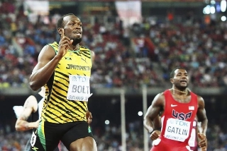 Desaceleradinha de Bolt e a paradinha do Pelé! por Vitor Guedes