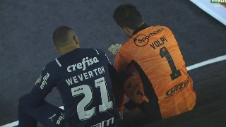 Os arqueiros do Palmeiras e do São Paulo, respectivamente. Foto: Reprodução