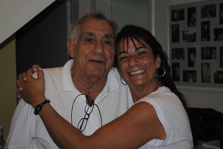 Félix e sua filha Paty, em 2011