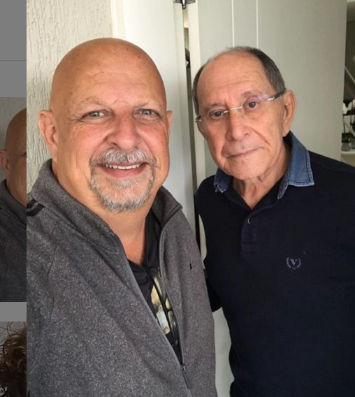 Nivaldo de Cillo e José Silvério em 2019.  Foto: arquivo pessoal de Nivaldo de Cillo