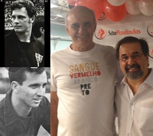 Para homenagear goleiros que atuaram pelo São Paulo, Marco Aurélio Cunha postou estas três fotos em seu Instagram: Sérgio Valentim e Poy (à esquerda) e Waldir Peres, com ele, à direita