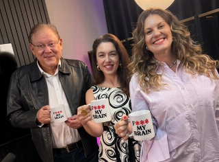 Milton, Marina Machado e Natália Mestre. Foto: Divulgação/ F***MyBrain
