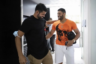 Agora companheiros no Galo, os atacantes construíram carreiras parecidas. Foto: Pedro Souza/Atlético