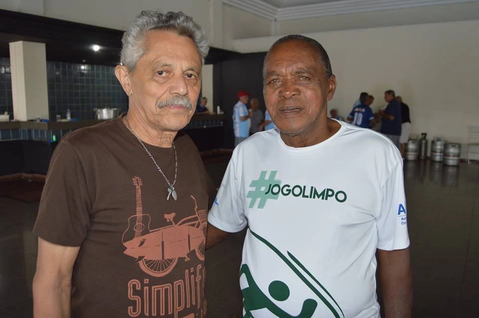 Paraná, de camisa branca, durante o 5° Encontro de Veteranos do Londrina Esporte Clube, dia 8 de dezembro de 2018