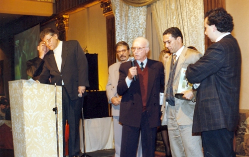 Milton Neves em 1994 na apresentação do prêmio 