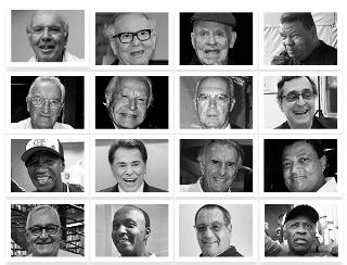 Acima, algumas das personalidades que nos deixaram neste ano