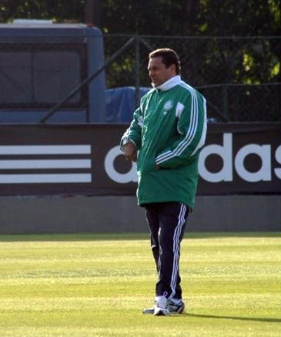 Durante o treinoem 2008. Foto: Palmeiras 