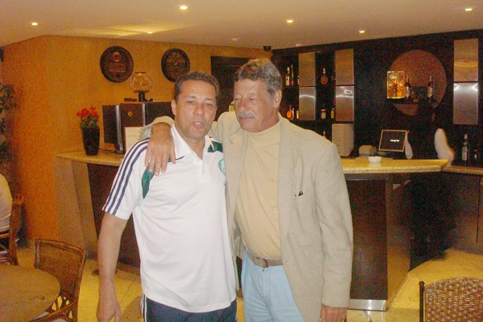 Vanderlei Luxemburgo e Luis Carlos Galter. Os dois atuaram juntos pelo Flamengo. Foto enviada pelo Dr. Antonio Carlos Sandoval Catta-Preta