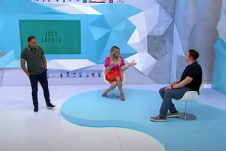 João Paulo Cappellanes, à direita, participou do 'Jogo Aberto' nesta quarta-feira. Foto: Reprodução