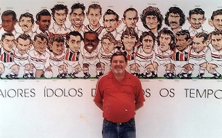 Em 2014, durante visita ao Morumbi. Foto: Cristhiane Guinevy Penachio