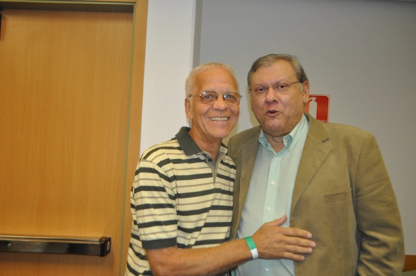 Ademir e Milton Neves, em 03 de outubro de 2011. Foto: Marcos Júnior/Portal TT