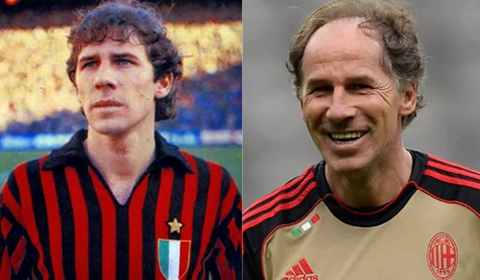 Dois momentos de Franco Baresi