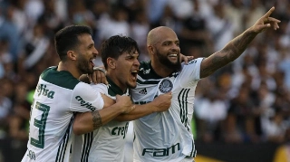 Luan e Gustavo Gómez tentam ampliar sequência sem sofrer gols. Foto: Cesar Greco/Ag. Palmeiras/Divulgação/Via UOL