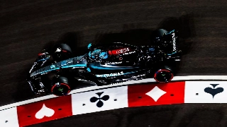 O britânico se beneficiou do erro de Hamilton no Q3. Foto: Mercedes-AMG Petronas F1 Team