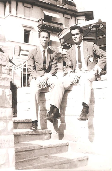  Valdir e Rinaldo, em 1966. Foto: arquivo pessoal de Valdir Joaquim de Moraes