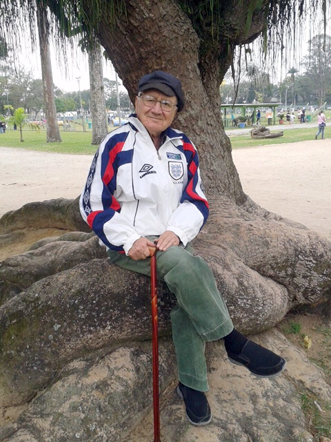 O querido Flávio Araújo, em 2017, em São José dos Campos. Foto enviada pelo internauta Carlos Cólon