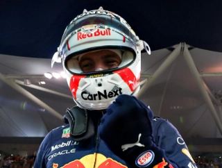 Holandês comemorando a conquista de 2021. Foto: Red Bull Racing Honda