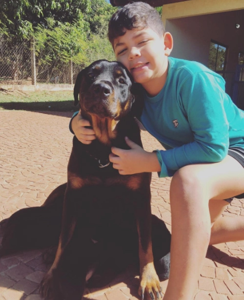 Este &eacute; L&eacute;o, um dos netos de Luciano do Valle, filho de Alessandra do Valle. Foto: arquivo pessoal de Alessandra do Valle