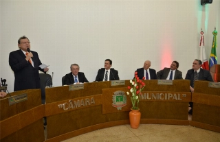 Em 2014, na Câmara Municipal da cidade mineira. Foto: Divulgação