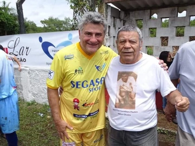 Cléber Machado e Nelson Jacaré em 2019. Foto: arquivo pessoal de Nélson Jacaré