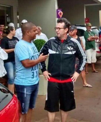 Conversa entre os ídolos corintianos Marcelinho Carioca e Neto, em 2016