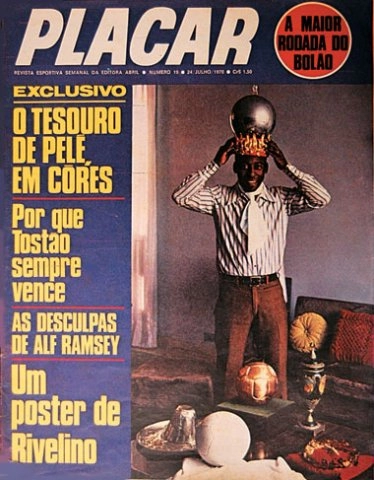 O Rei é destacado na capa da revista Placar novamente, em 1970