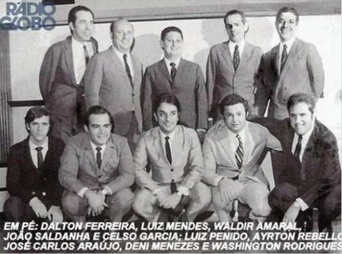 Equipe da Rádio Globo na década de 1970
