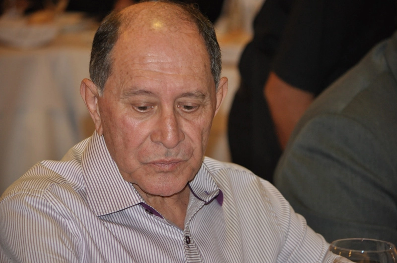 Em 30 de maio de 2014, no restaurante Bassi, durante confraternização da Rádio Bandeirantes. Foto: Marcos Júnior/Portal TT