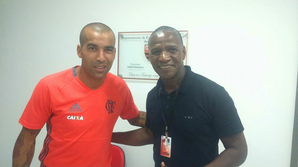 Emerson Sheik e Adílio em janeiro de 2016. Foto: arquivo pessoal de Adílio