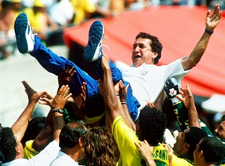 Saudado, após a conquista da Copa de 1994. Foto: Divulgação