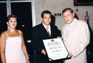 Lenice, Celso Jatene e Milton em 2003. Foto: Divulgação