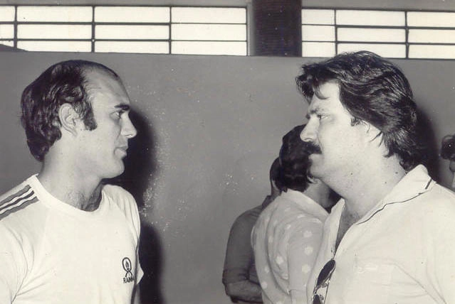 Recém-contratado pelo São Paulo, em 1973, Waldir Peres, à esquerda, encontrou Serginho Zancopé no encontro de garcenses na capital paulista