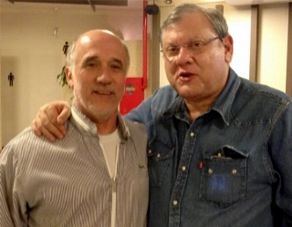 Ao lado de Milton Neves, em Chapecó-SC. Foto: Portal Terceiro Tempo