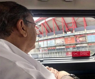 Jornalista passou em frente ao palco da primeira conquista mundial do Santos. Foto: Portal Terceiro Tempo