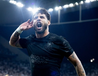 Yuri Alberto foi o destaque no cl&aacute;ssico contra o Santos. Foto: Rodrigo Coca/Ag. Corinthians