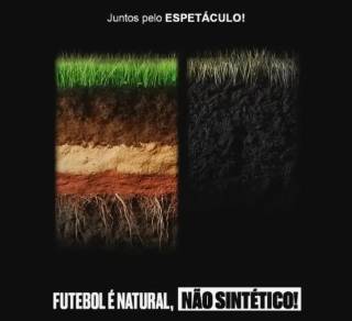 Polêmica sobre o piso artificial se tornou ainda mais forte após manifesto de jogadores. Foto: Reprodução