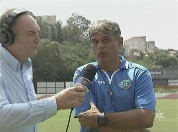 Edvaldo Tietz entrevista Marcelo Veiga em 28 de março de 2015. Foto enviada por Fabricio Tietz 