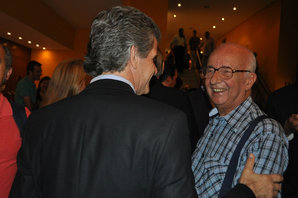 Chico Serra conversa com Bird Clemente durante a Velocult/2015 no Conjunto Nacional, em 10 de março de 2015. Foto: Marcos Júnior/Portal TT 