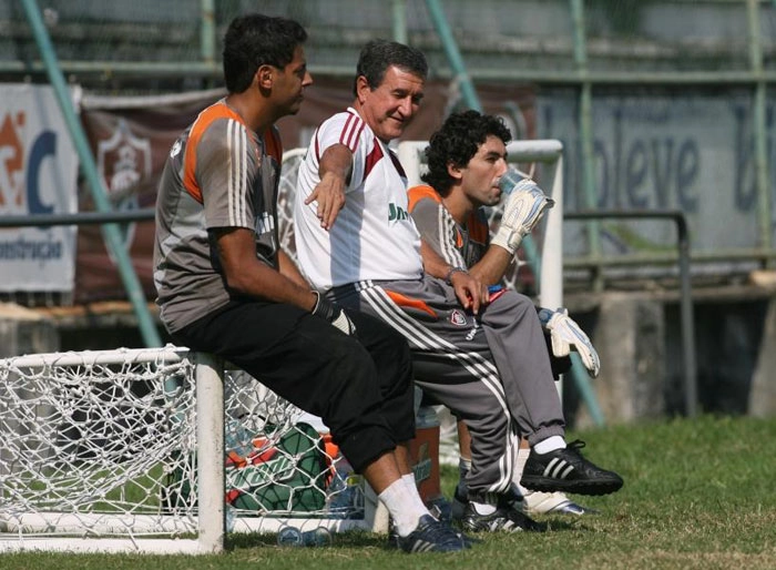 Da esquerda para a direita, Fernando Henrique, Carlos Alberto Parreira e Ricardo Berna. Foto: Arquivo pessoal