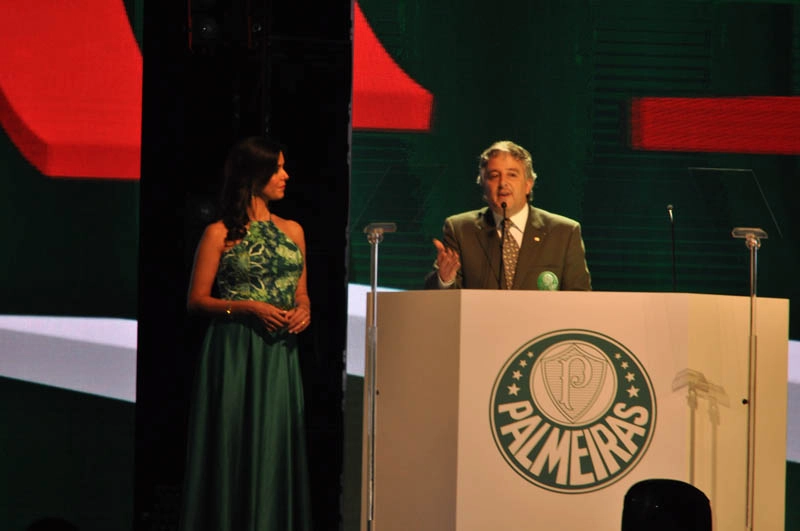 Em 26 de agosto de 2016, no Espaço das Américas, na festa dos 102 anos do Palmeiras. Foto: Marcos Júnior Micheletti/Portal TT