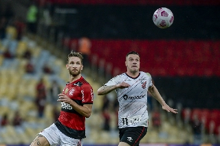 Furacão eliminou o Mengão na Copa do Brasil uma semana atrás. Foto: Marcelo Cortes/Flamengo