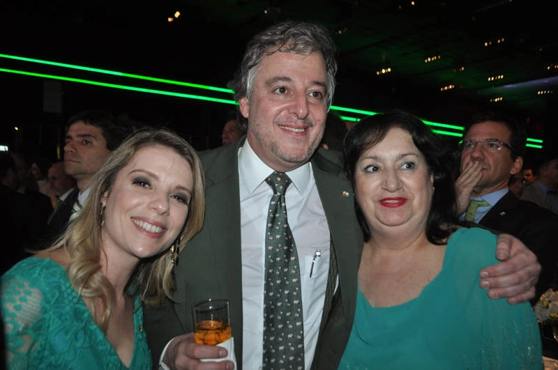 Com amigas em 26 de agosto de 2016, no Espaço das Américas, na festa dos 102 anos do Palmeiras. Foto: Marcos Júnior Micheletti/Portal TT