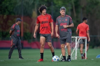 David Luiz está à disposição do técnico Renato Portaluppi. Foto: Alexandre Vidal/Flamengo